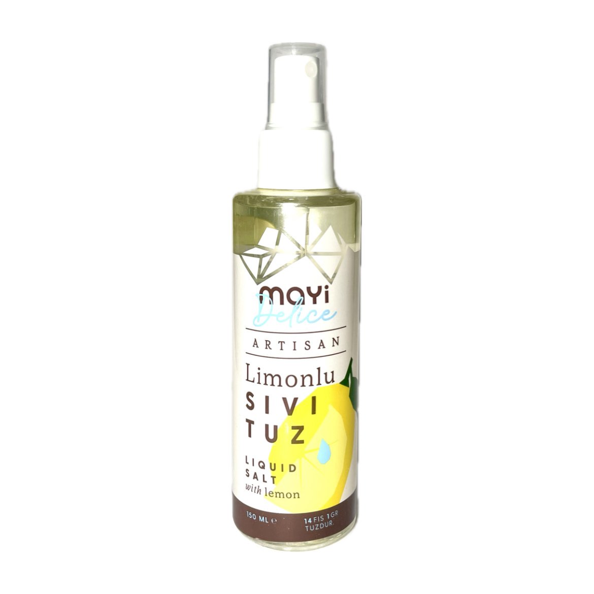 Mayi Artisan Limonlu Sıvı Tuz 150 ml (Sprey) (Kargo Dahil)