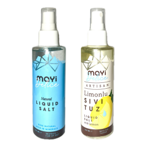 Mayi Doğal Sıvı Kaynak Tuzu& Mayi Artisan Limonlu Sıvı Tuz 150 ml